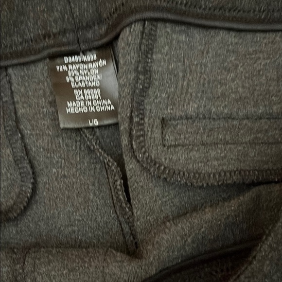 Hilary Radley Womens Leggings  Stretch Pull On  Size Large Dark Heather Gray - Picture 4 of 5